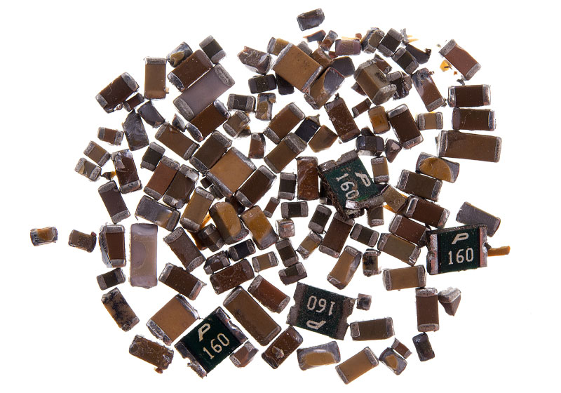 Differences from ceramic capacitors Differences from ceramic capacitors